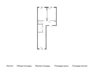 Продам 2-ком. квартиру, 59.3 м2, Москва, жилой комплекс Остафьево, к19