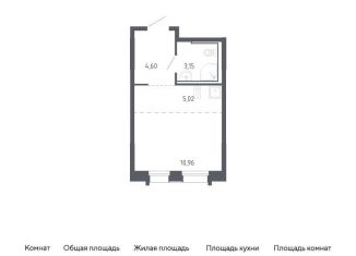 Квартира на продажу студия, 23.7 м2, Владивосток, Ленинский район, жилой комплекс Квартал Нейбута, 141к2