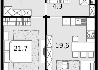 Продажа однокомнатной квартиры, 55.6 м2, Москва, Отрадная улица, 4А