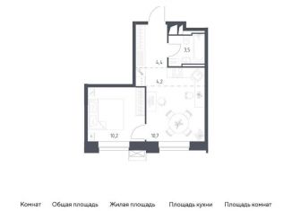 Продаю 1-ком. квартиру, 33 м2, Москва