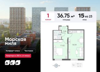 Продажа 1-ком. квартиры, 36.8 м2, Санкт-Петербург, Красносельский район