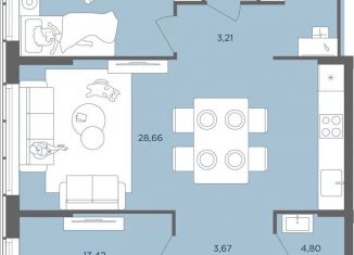 2-комнатная квартира на продажу, 82 м2, Москва, метро Международная