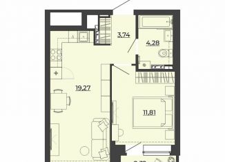 Продается 1-комнатная квартира, 41.4 м2, Свердловская область