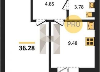 Продам 1-ком. квартиру, 36.3 м2, Воронеж, Центральный район, улица Ломоносова, 116