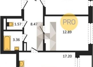 Продам 2-комнатную квартиру, 58 м2, Воронеж, Железнодорожный район, улица Фёдора Тютчева, 105