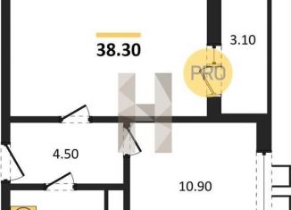 Продажа 1-комнатной квартиры, 38.3 м2, Воронеж, улица Шишкова, 140Б/16