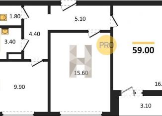 Продажа 2-комнатной квартиры, 59 м2, Воронеж, Коминтерновский район, Московский проспект, 66