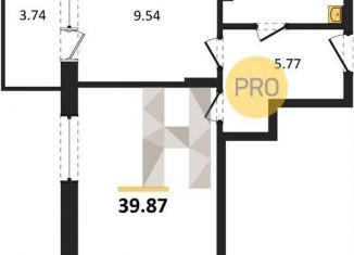 Продается однокомнатная квартира, 39.9 м2, Воронеж, Коминтерновский район, Покровская улица, 19