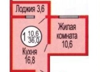 Продается однокомнатная квартира, 36 м2, Оренбург, Уральская улица, 2/25