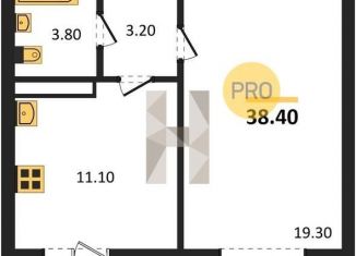 Продается 1-комнатная квартира, 38.4 м2, Воронежская область, улица Генерала Черткова, 1