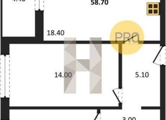 Продаю 2-комнатную квартиру, 58.3 м2, Воронеж, Железнодорожный район, улица Фёдора Тютчева, 105