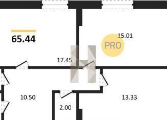 Продажа 2-комнатной квартиры, 65.4 м2, Воронежская область, улица 9 Января, 68Л