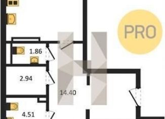 Продается 2-комнатная квартира, 74.3 м2, Воронеж, Ленинский проспект, 108А