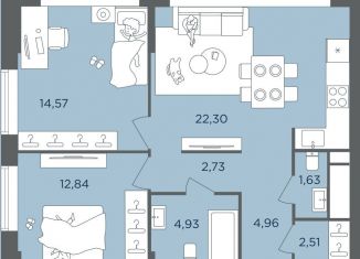 Продается двухкомнатная квартира, 66.5 м2, Москва, метро Международная, Шмитовский проезд, 39к5