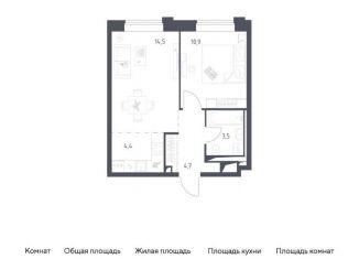 Продажа 1-ком. квартиры, 38 м2, Москва, ЗАО, жилой комплекс Верейская 41, 3.1