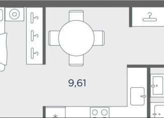 Продам квартиру студию, 30 м2, Москва, Пресненский район