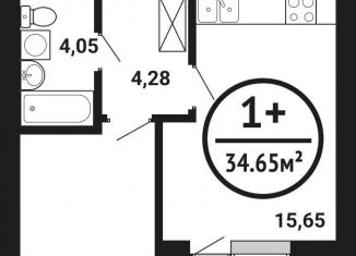 Продам 1-ком. квартиру, 34.7 м2, Республика Башкортостан