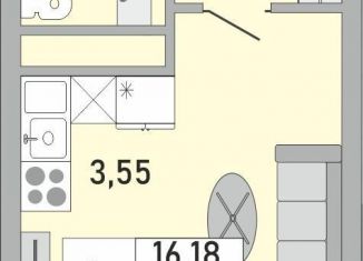 Продам однокомнатную квартиру, 28.7 м2, Уфа, Кировский район, жилой комплекс Платинум, скА