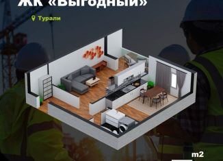 1-ком. квартира на продажу, 51 м2, Махачкала, Ленинский район, Маковая улица