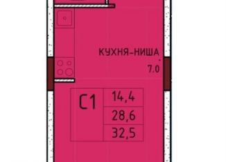 Продажа квартиры студии, 32.5 м2, село Осиновая Гора