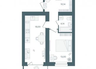 Продам 1-комнатную квартиру, 47.7 м2, Ярославль