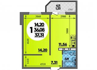 Продается 1-ком. квартира, 37.4 м2, Ростов-на-Дону, улица Дмитрия Петрова, 8, ЖК Суворовский