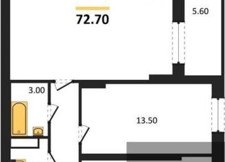 Продается 2-комнатная квартира, 72.7 м2, Воронеж, Коминтерновский район, улица Урицкого, 137