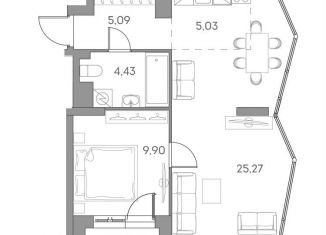 Продается 1-ком. квартира, 50.8 м2, Москва, метро Нижегородская, Рязанский проспект, 2с27