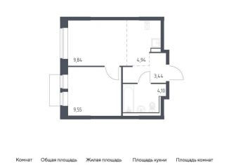 Продажа 1-ком. квартиры, 31.9 м2, Московская область, микрорайон Пригород Лесное, к18