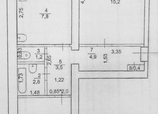 Продам двухкомнатную квартиру, 51.4 м2, Республика Башкортостан, Интернациональная улица, 59