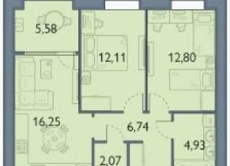 Продаю 2-комнатную квартиру, 60.5 м2, посёлок Мичуринский