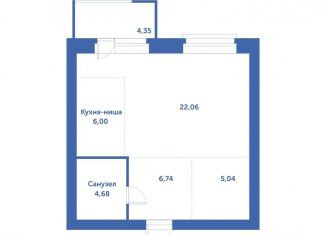 Продажа квартиры студии, 48.9 м2, рабочий посёлок Кольцово, автодорога № 11