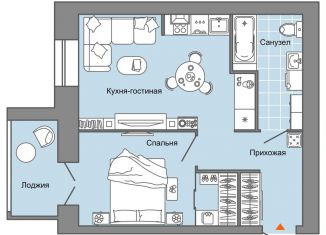 Продажа 2-ком. квартиры, 44 м2, село Первомайский, улица Строителя Николая Шишкина, 11/4, ЖК Знак