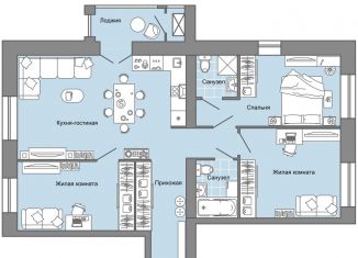 Продаю 4-комнатную квартиру, 91 м2, село Первомайский, улица Строителя Николая Шишкина, 11/2