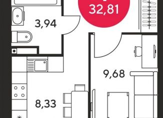 Продажа 1-комнатной квартиры, 32.8 м2, Ростовская область