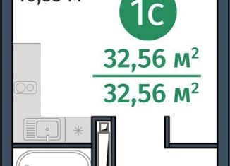 Продается однокомнатная квартира, 32.6 м2, Тюменская область, Краснооктябрьская улица, 8