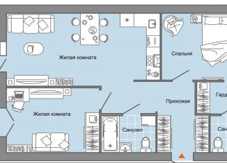 Продам 3-комнатную квартиру, 76 м2, село Первомайский, улица Строителя Николая Шишкина, 11/2