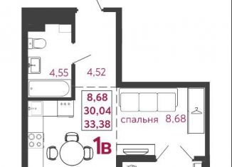 Продажа 1-ком. квартиры, 33.4 м2, Пенза, Железнодорожный район