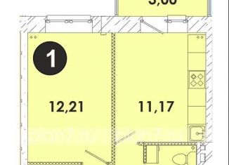 Продажа однокомнатной квартиры, 34.5 м2, поселок Дзержинск, микрорайон Современник, 27