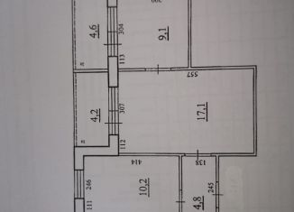 Трехкомнатная квартира на продажу, 57 м2, Самара, Черемшанская улица, 226