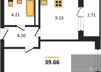 Продам однокомнатную квартиру, 39.7 м2, Воронеж, Центральный район