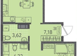 Продажа 2-ком. квартиры, 62.8 м2, Краснодар, Прикубанский округ