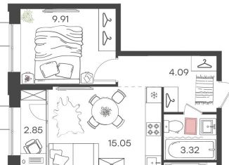 Продаю 1-ком. квартиру, 35.2 м2, Нижний Новгород