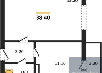 Продаю 1-комнатную квартиру, 38.4 м2, посёлок Отрадное, Осиновая улица, 13