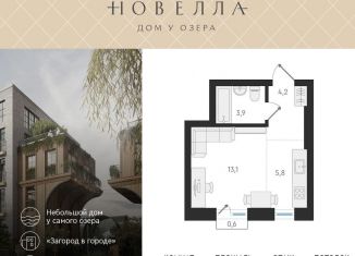 Квартира на продажу студия, 27 м2, Новосибирск