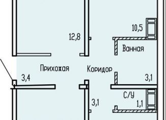 Продам трехкомнатную квартиру, 67.5 м2, Курган, улица Карбышева, 52к1