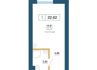 Продаю 1-ком. квартиру, 22.6 м2, Красноярский край