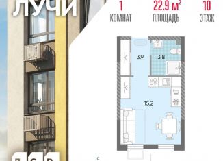 Продается квартира студия, 22.9 м2, Москва, ЗАО