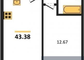 Продажа 1-комнатной квартиры, 43.4 м2, Воронеж, Ленинский район