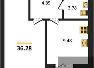 Продам 1-ком. квартиру, 36.3 м2, Воронеж, улица Курчатова, 26Б